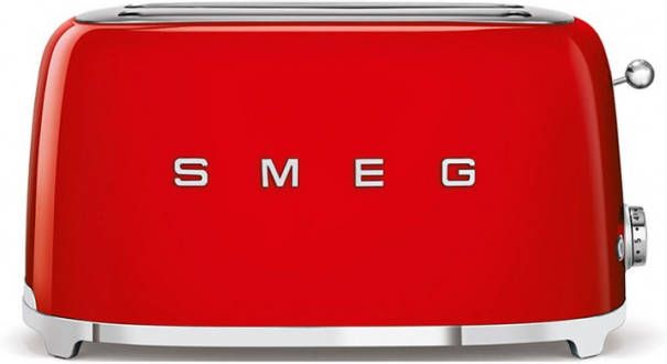 Smeg TSF02RDEU 50&apos;s style broodrooster 2X4 geschikt voor vier...