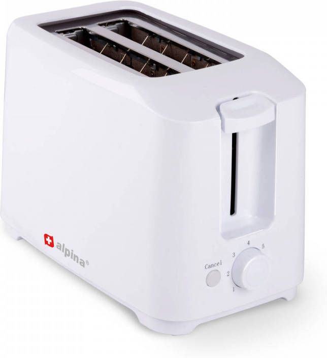 alpina Broodrooster 7 Standen Kruimellade 700 Watt Wit