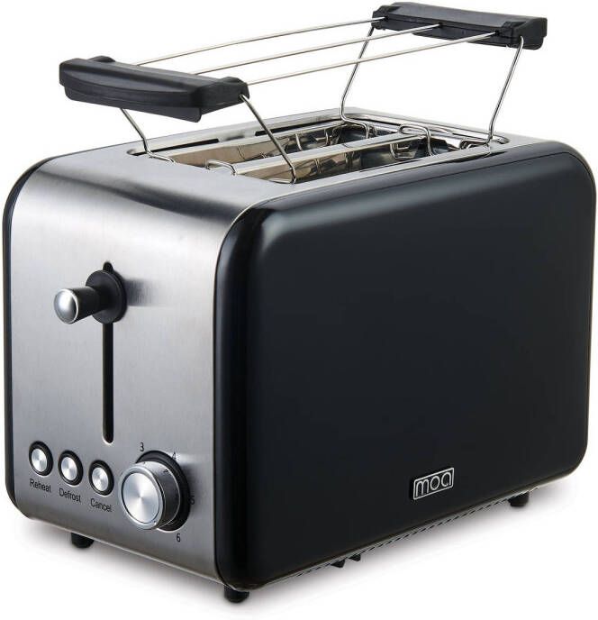 MOA T1b Retro Broodrooster Toaster Zwart