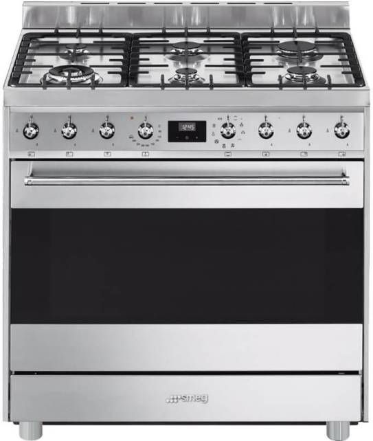 Smeg C9GMXNLK9 1 Gasfornuis Rvs