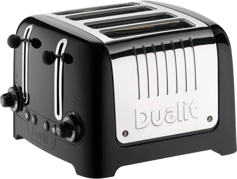 Dualit Lite Gloss 4 slot Zwart