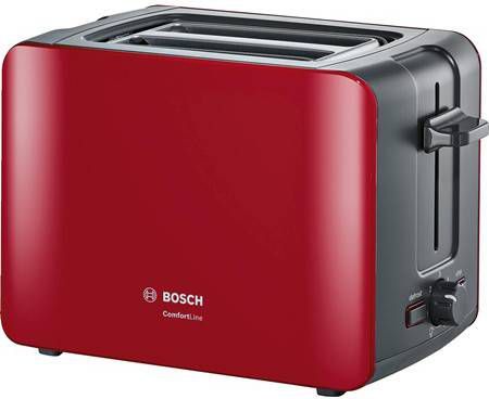 Bosch TAT6A114 ComfortLine Compacte Broodrooster Rood