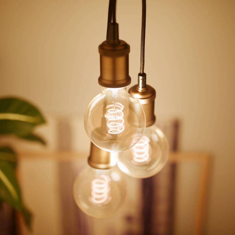 Philips hanglamp vintage, E27 fitting goud