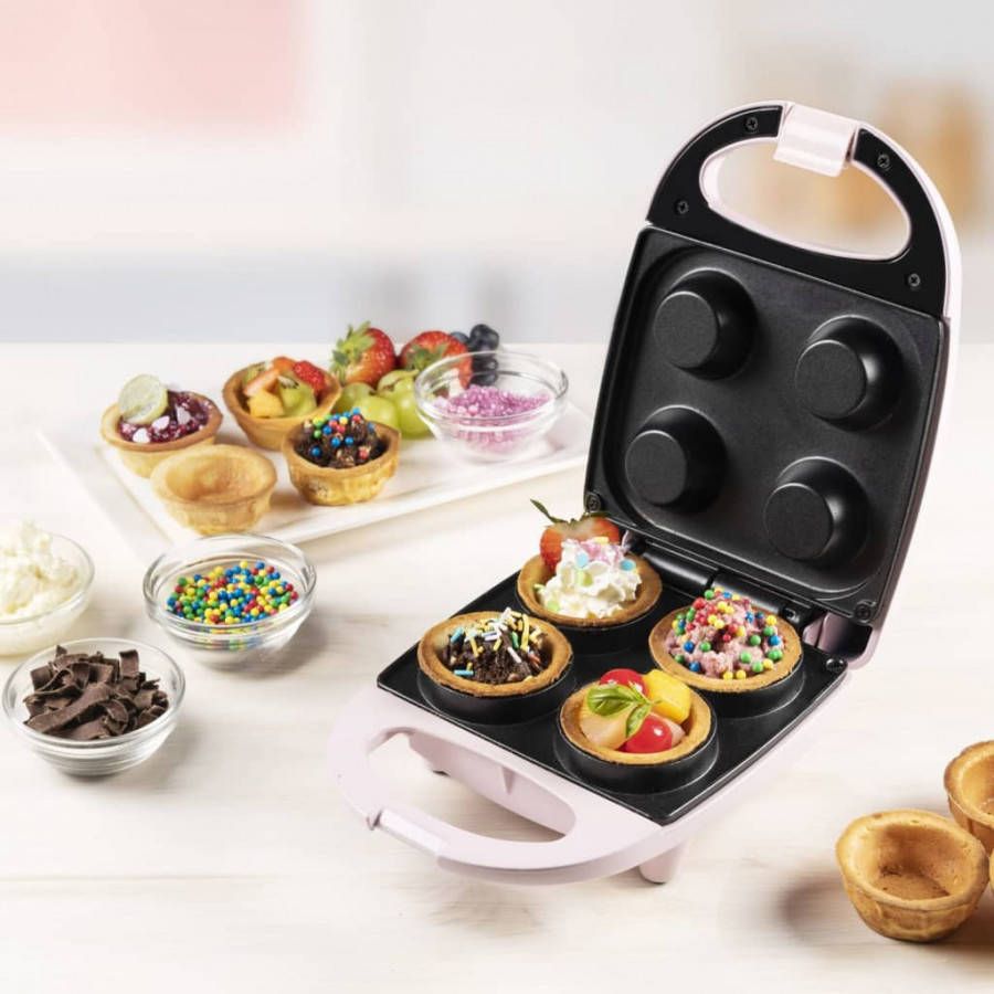 Bestron Wafelcupmaker AWCM4P 520 W roze