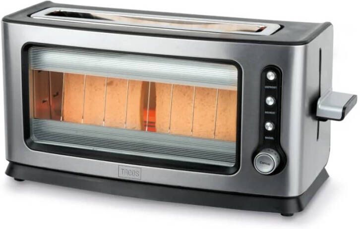 Trebs Doorzichtige Infrarood Broodrooster/Comfortcook Met 7 Standen 99320 Roestvaststaal