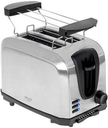 Adler Ad3222 Broodrooster Toaster Met Broodjesrooster 1000 Watt