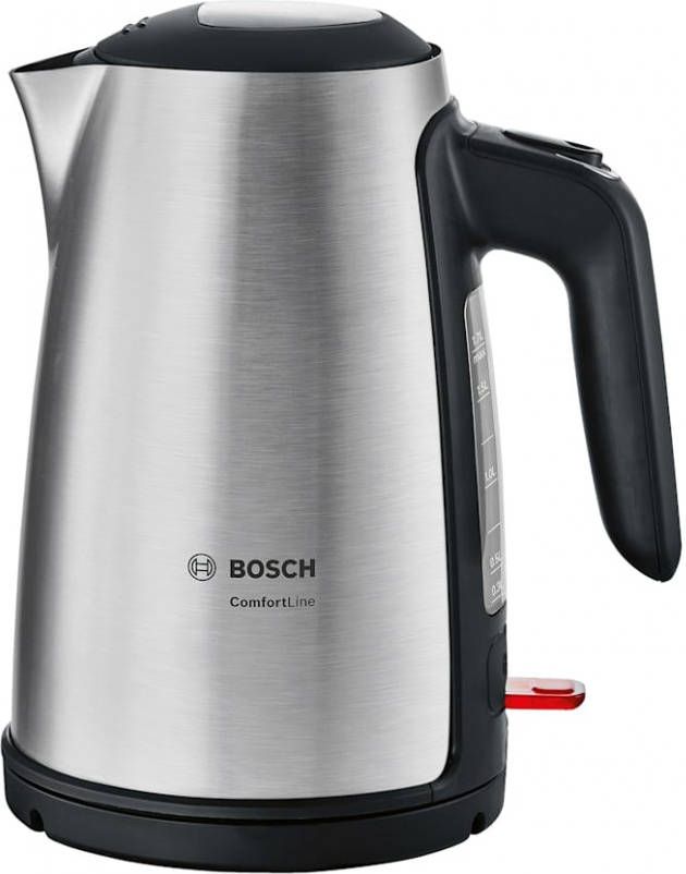 Bosch snoerloze waterkoker TWK3A014 Roestvrij staalkleur/Zwart